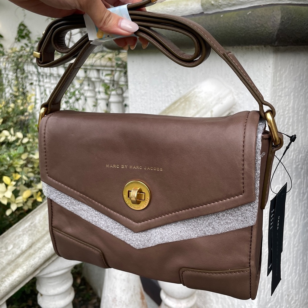 NWT Marc Jacobs Brown Leather Satchel